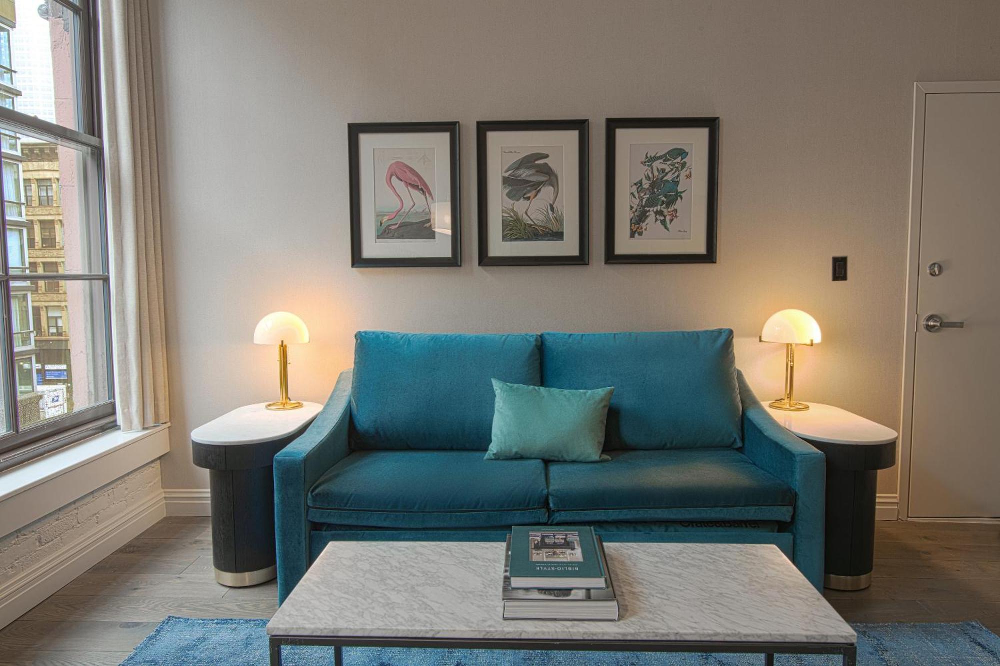 The Frederick Hotel Tribeca New York Bagian luar foto A living room at the hotel